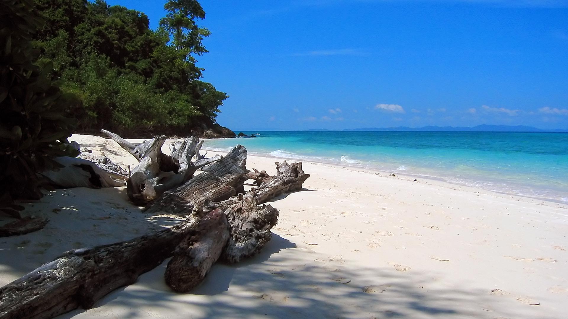 Beach and blue water